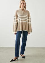 RAILS Tessa Sweater - Sand Stripe