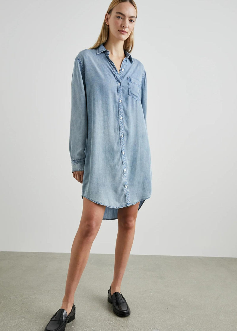 RAILS Sawyer Shirt Dress - Medium Vintage Cloud Wash