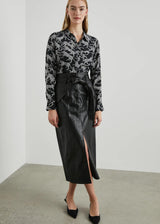 RAILS Kate Silk Top - Black Lynx