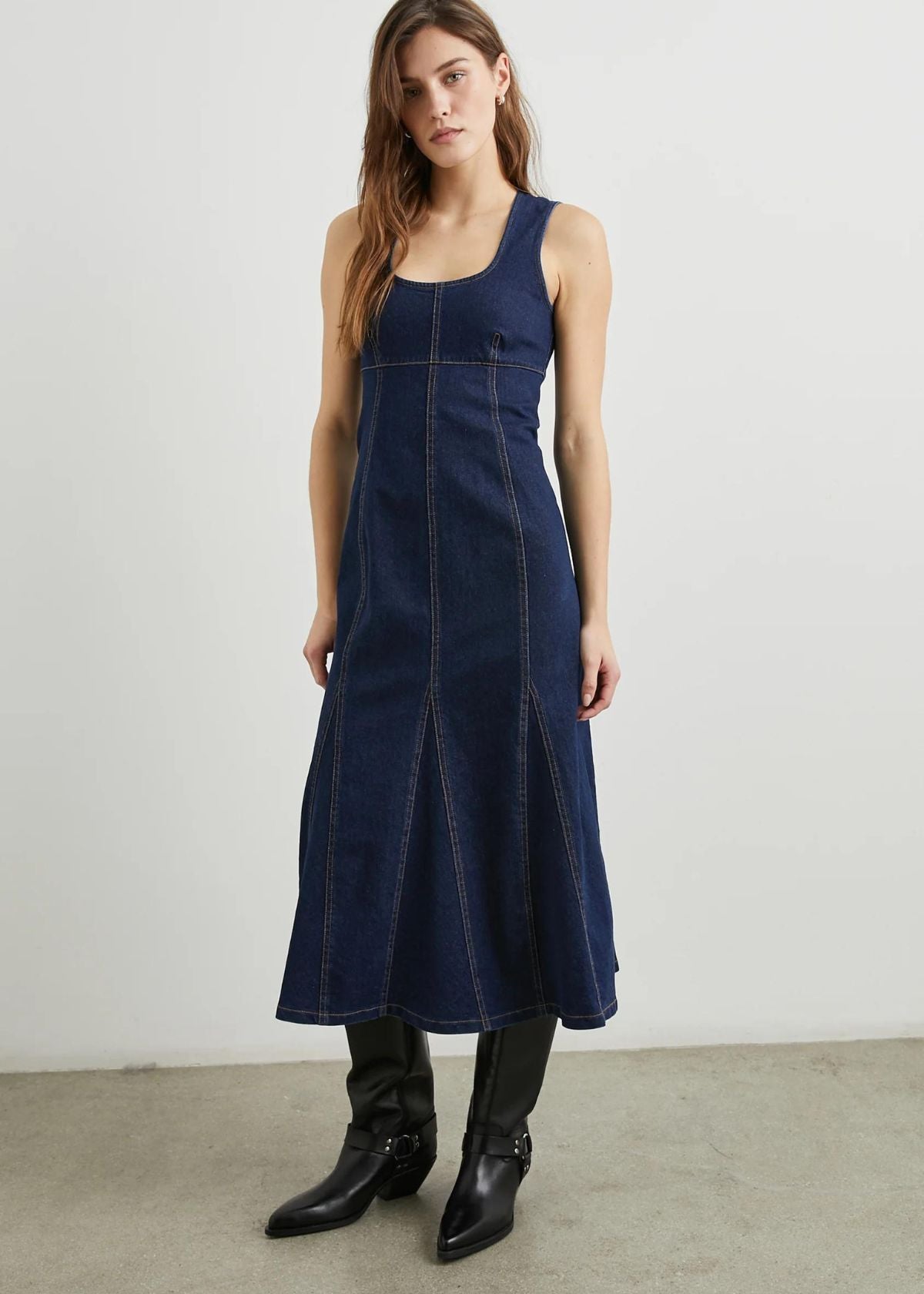 RAILS Minna Dress - Rinse Indigo