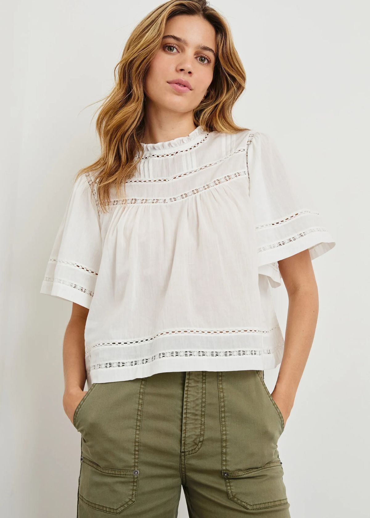 RAILS Daisy Top - White