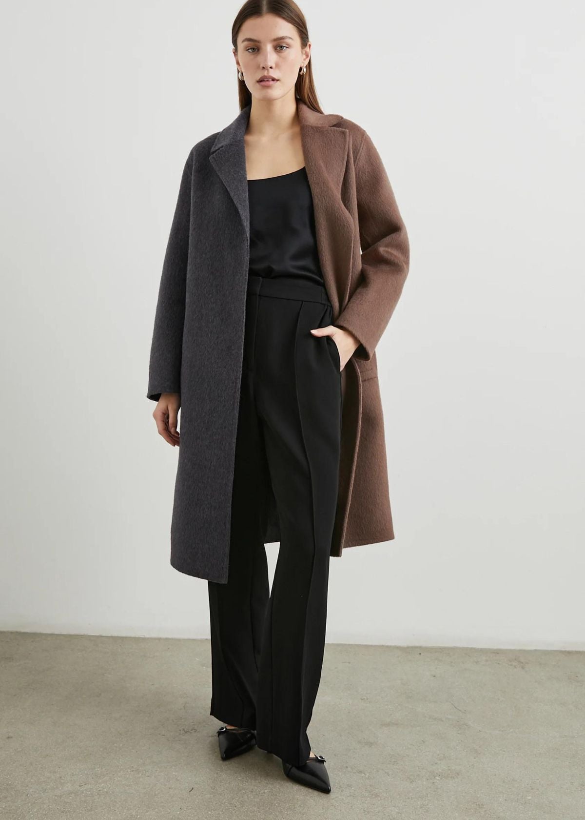 RAILS Lore Coat - Charcoal Mink Mix