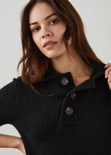 RAILS Greta Short Sleeve Sweater - Black