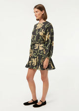 RHODE Ella Dress - Black Mosaic Blossom