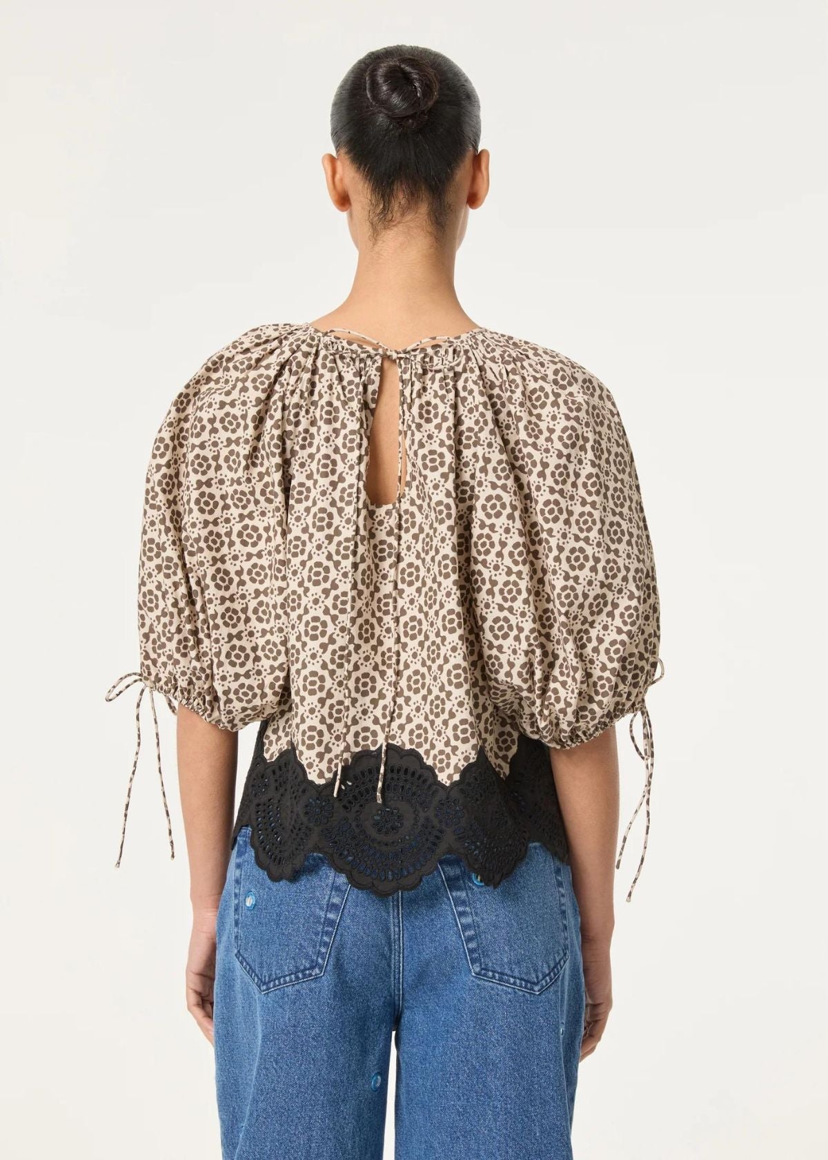 RHODE Rowan Top - Kalahari Floral Eyelet