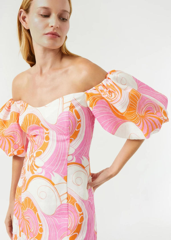 RHODE Dali Dress - Pink Deco Surf