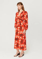 RHODE Tommy Skirt - Bright Red Kiku