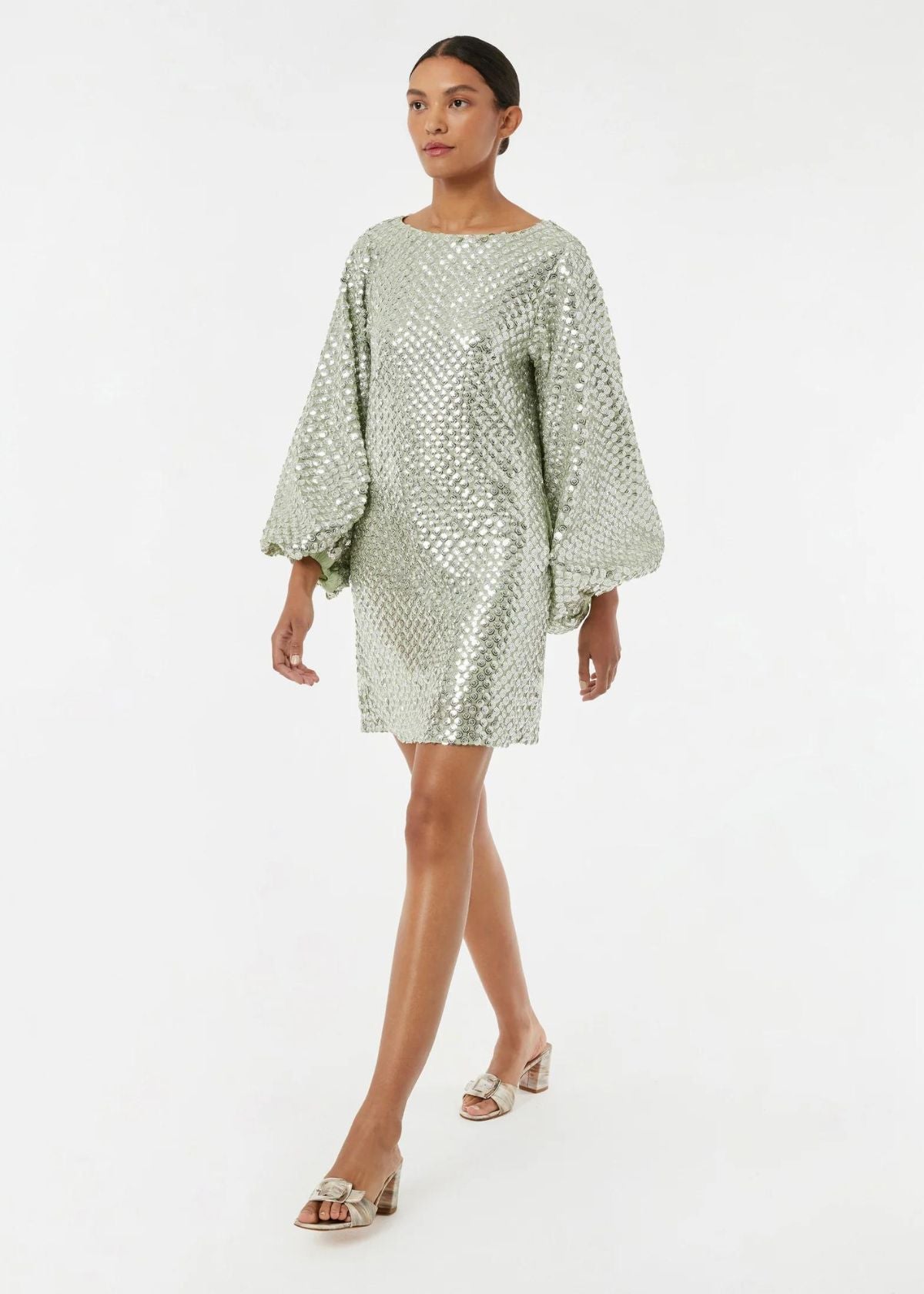 RHODE Benji Dress - Sage Sequins