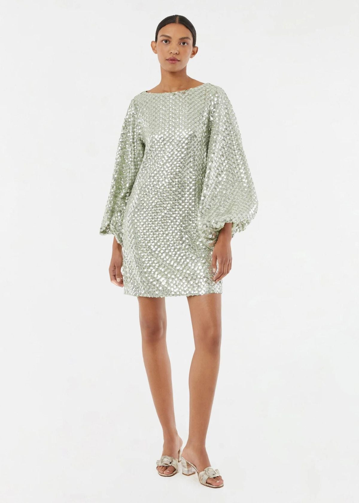 RHODE Benji Dress - Sage Sequins