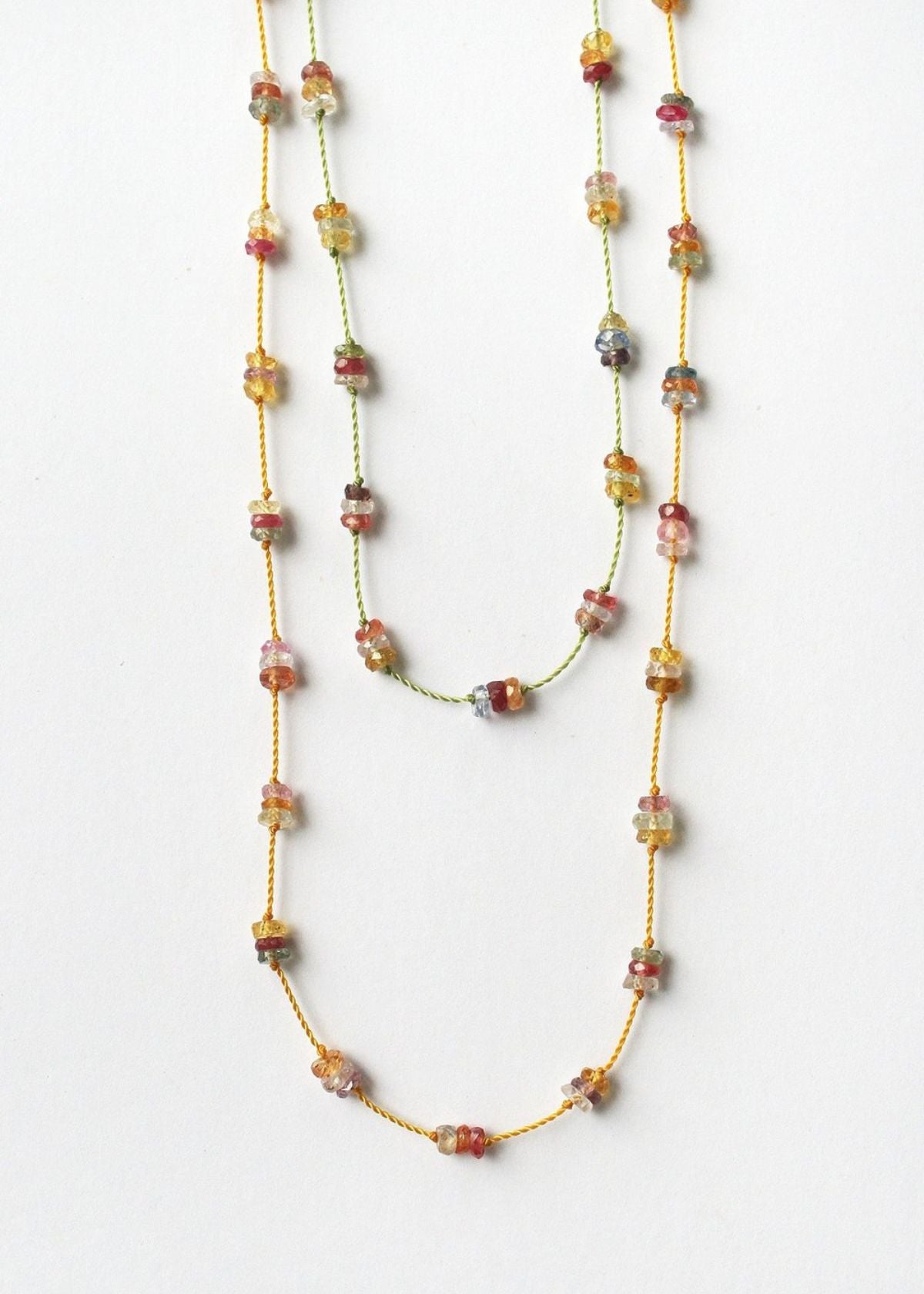 SEE REAL FLOWERS Rainbow Sapphire Necklace