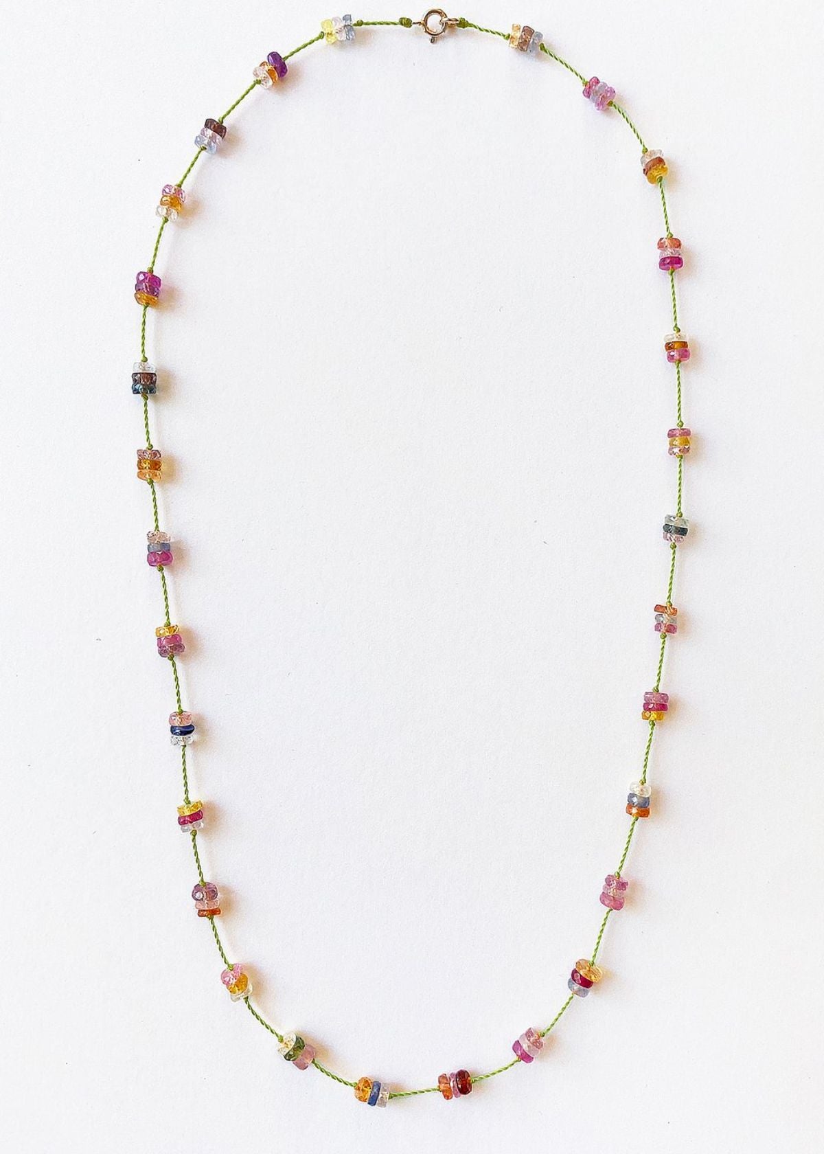 SEE REAL FLOWERS Rainbow Sapphire Necklace