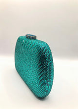 SERPUI Angel Crystal Clutch Handbag - Blue Zircon