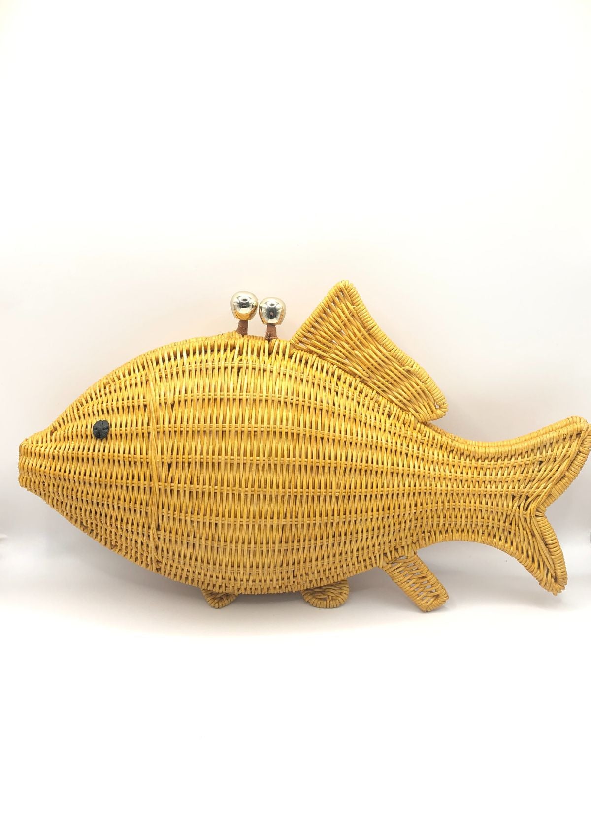 SERPUI Aidan Fish Wicker Handbag