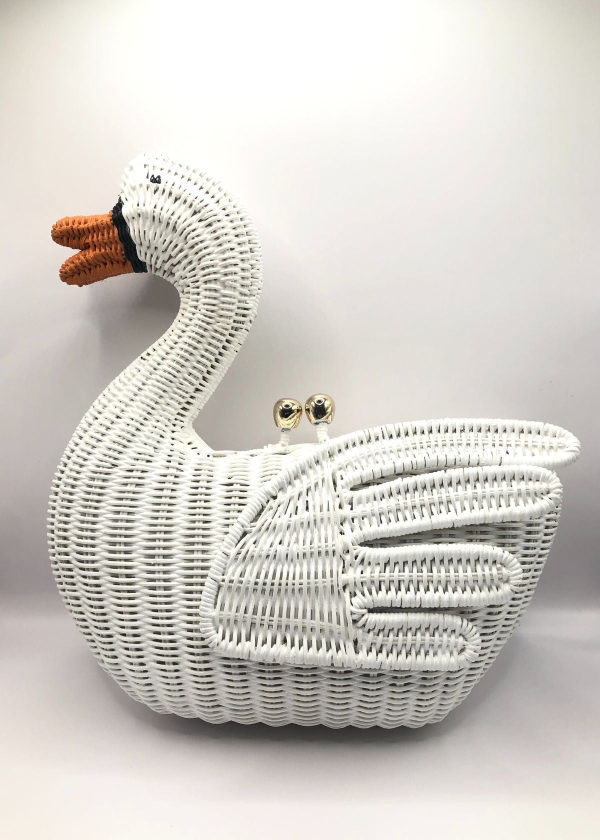 SERPUI Connor Swan Wicker Handbag