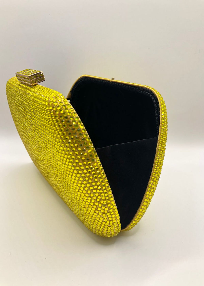 SERPUI Angel Crystal Clutch Handbag - Citrine