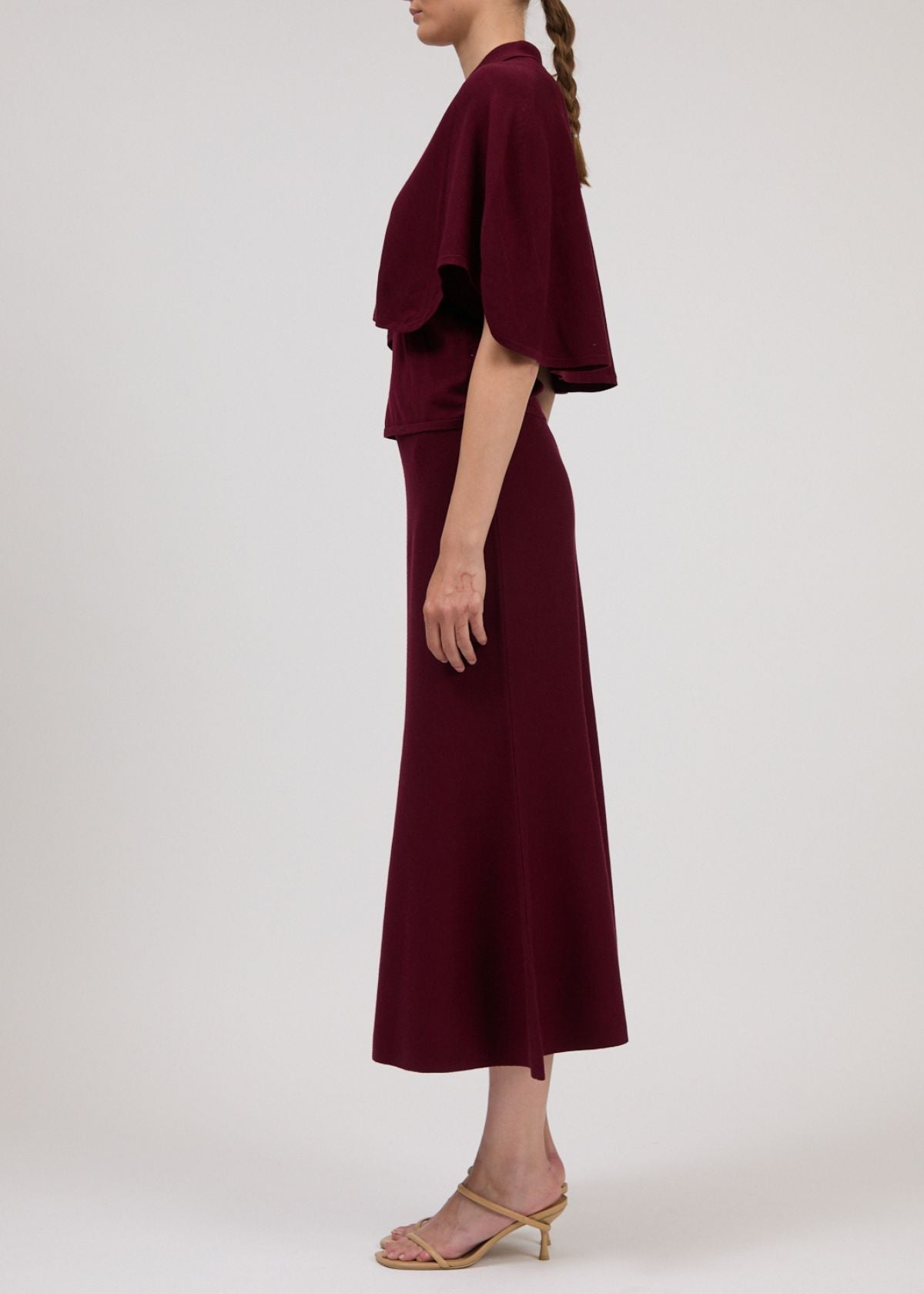 SIMKHAI Vinna Collared V-Neck Top - Fig