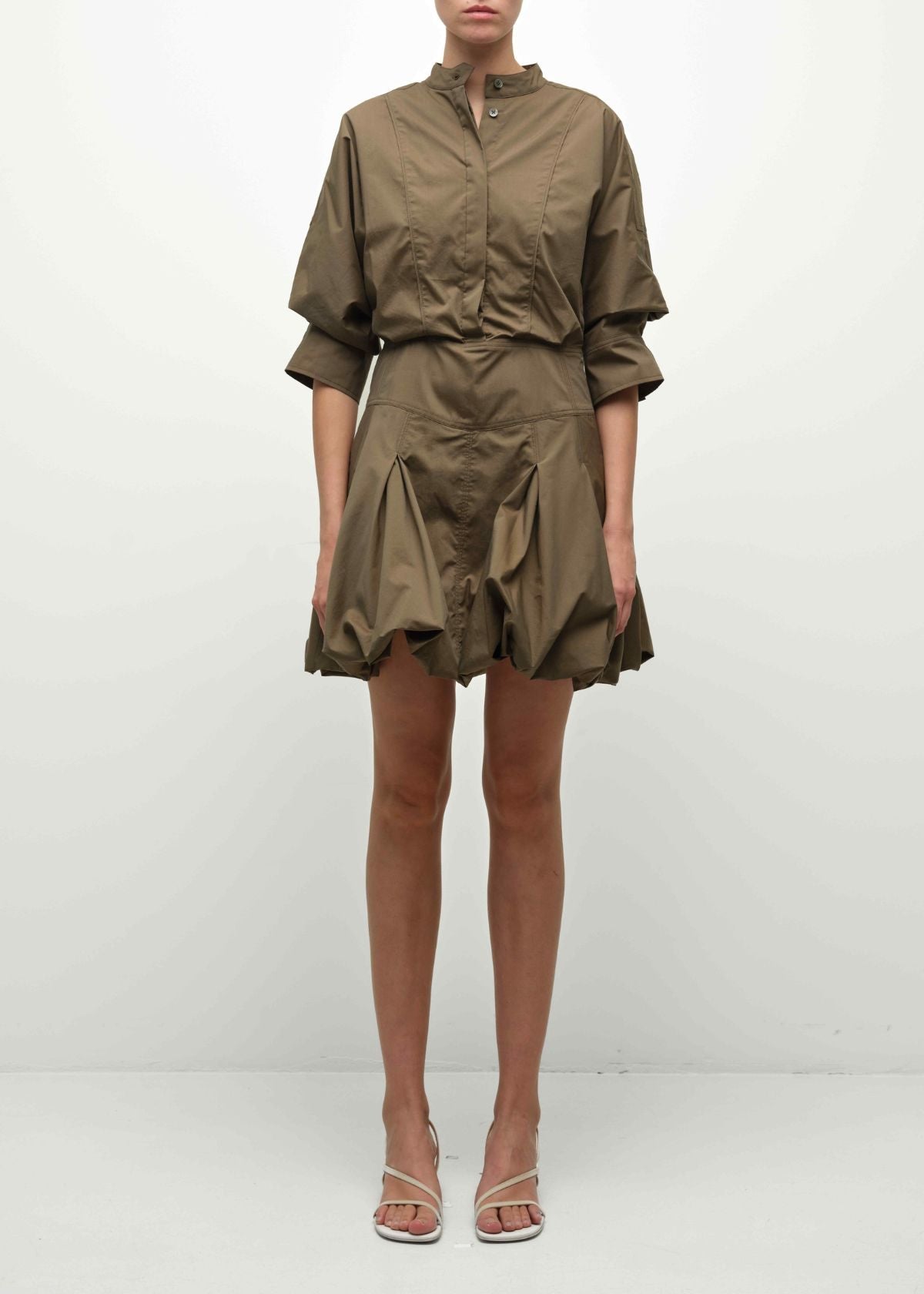 SIMKHAI Effie Bubble Mini Dress - Sea Turtle