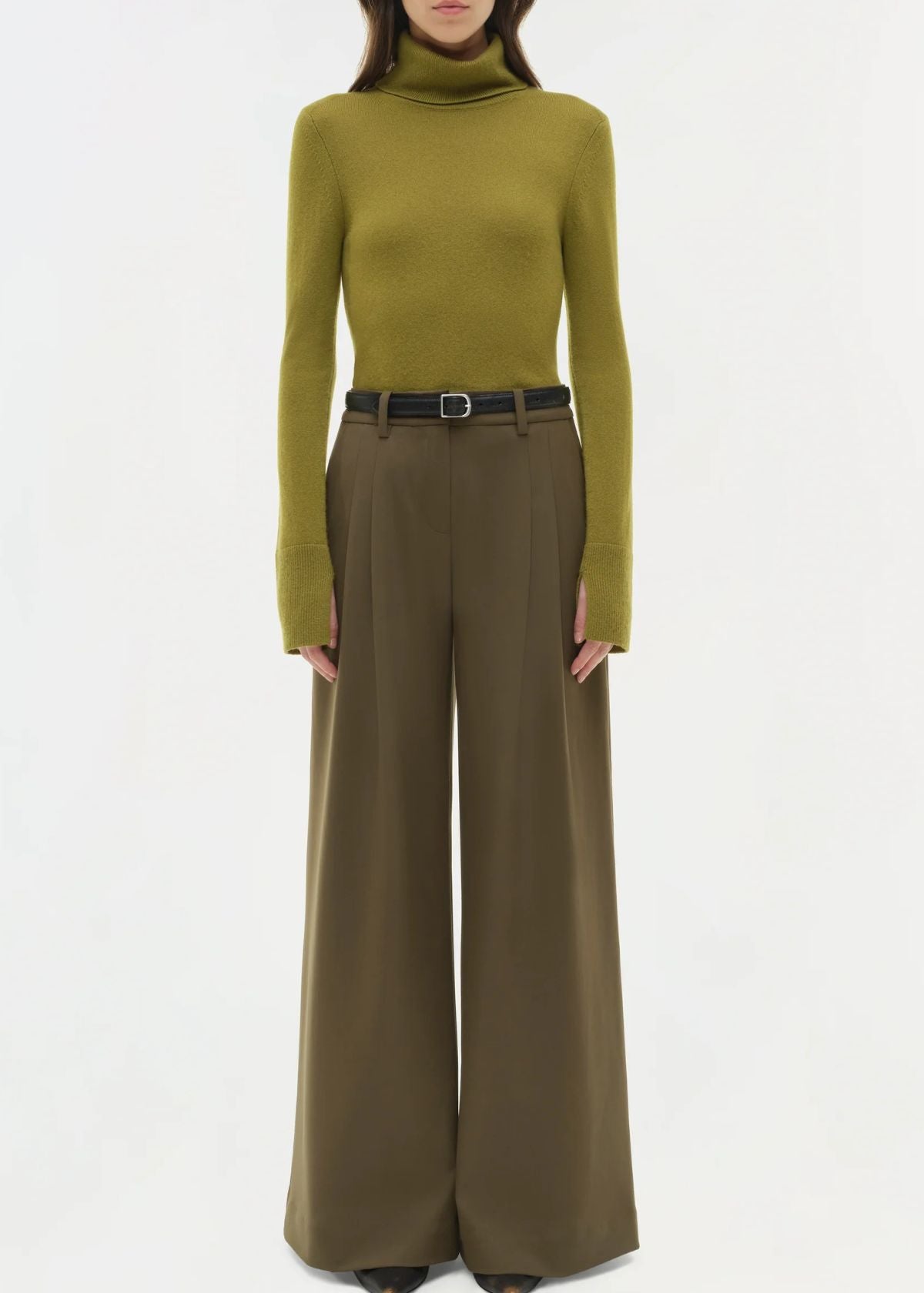 SIMKHAI Clayton Wide Leg Pant - Alligator