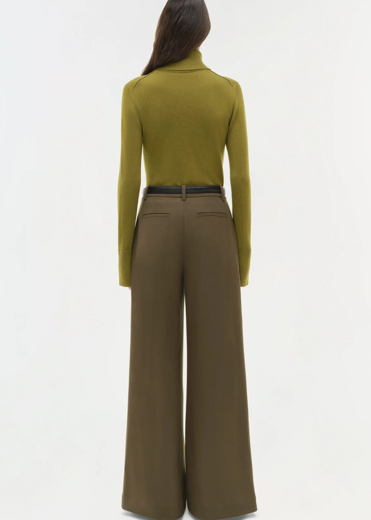 SIMKHAI Clayton Wide Leg Pant - Alligator