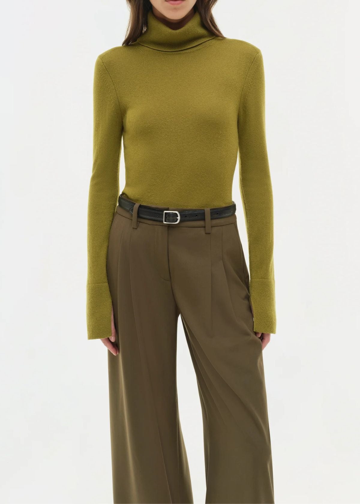 SIMKHAI Clayton Wide Leg Pant - Alligator