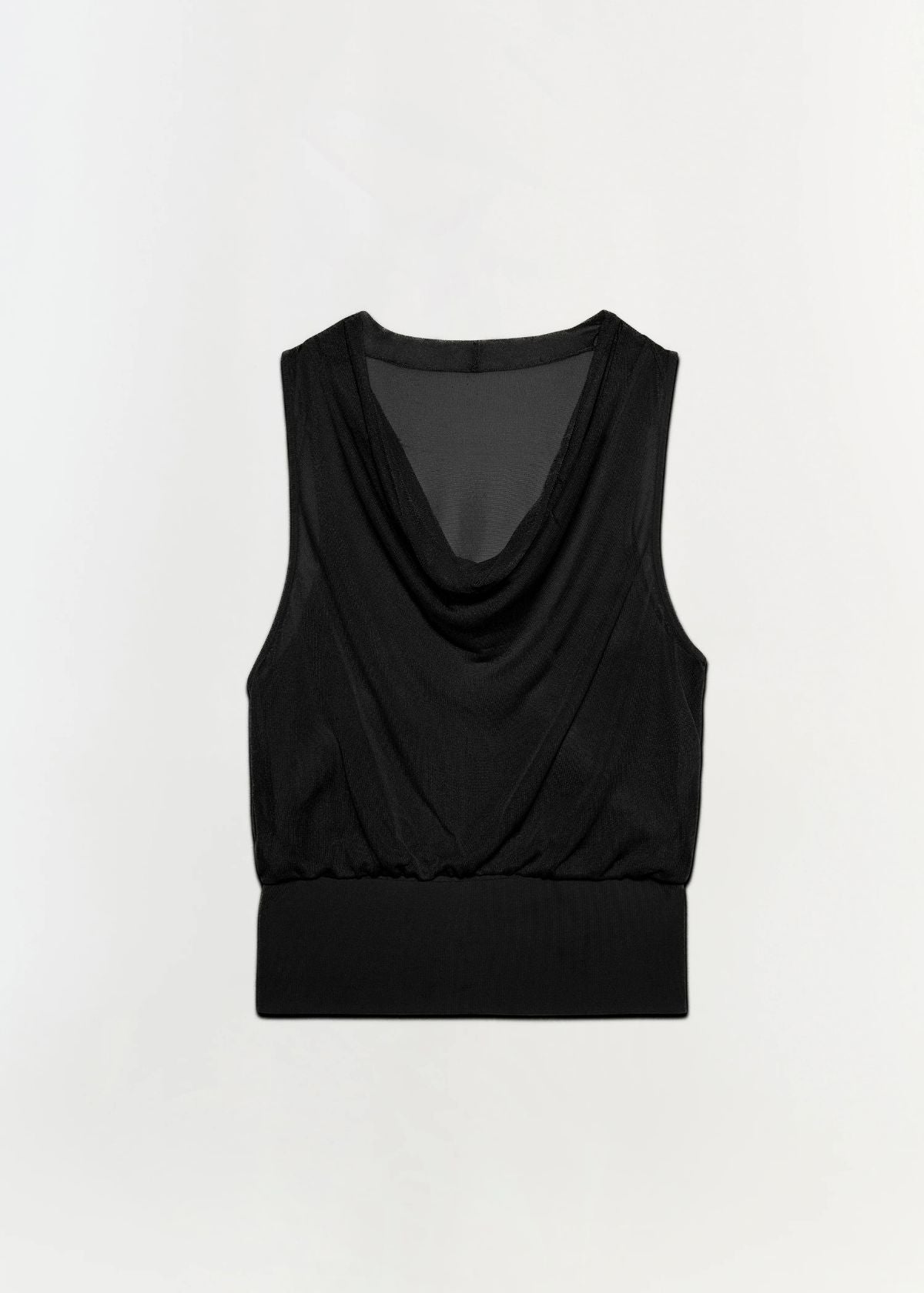 SIMKHAI Carmina Cowl Tank - Black