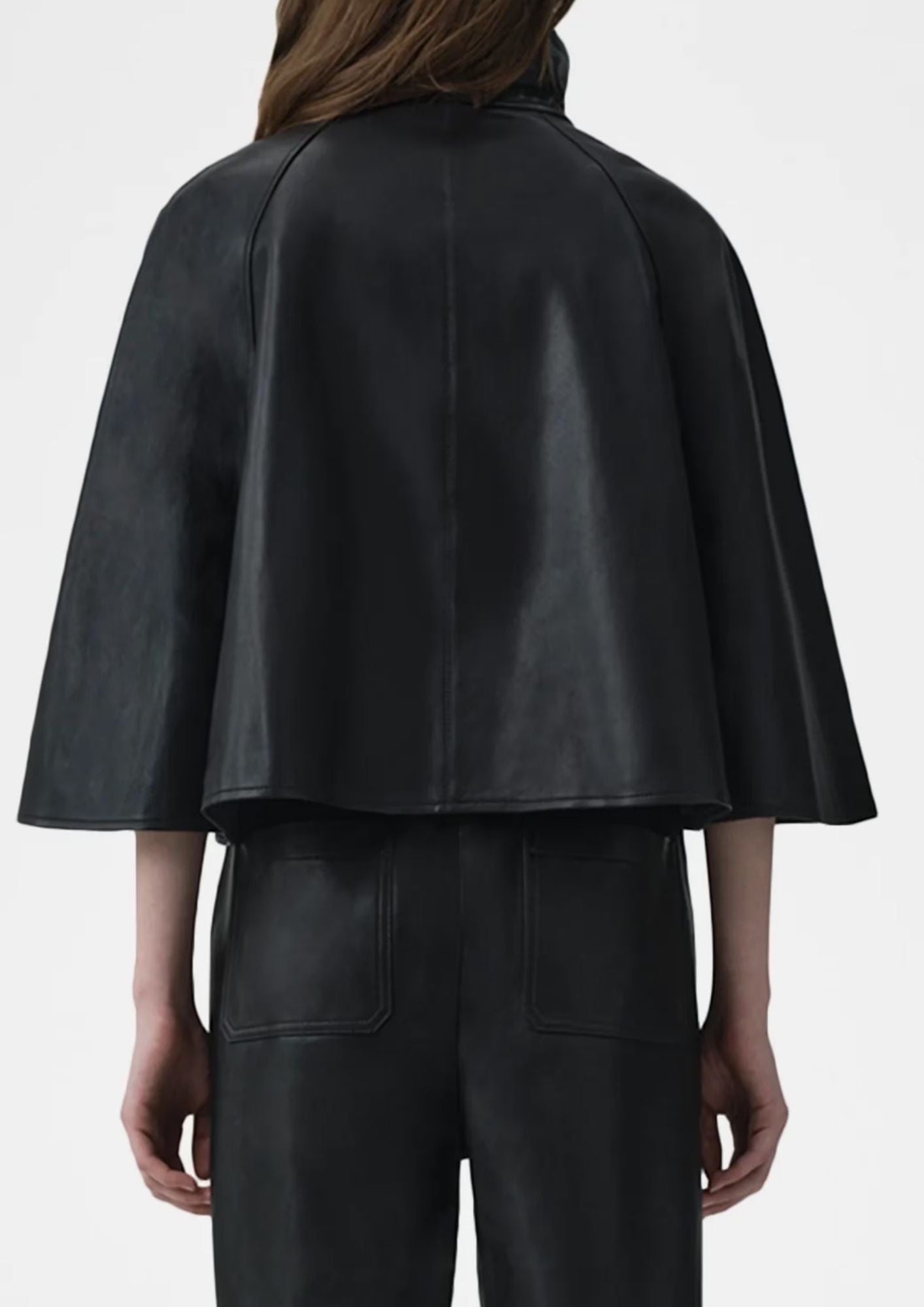 SIMKHAI Orvik Cape Jacket - Black