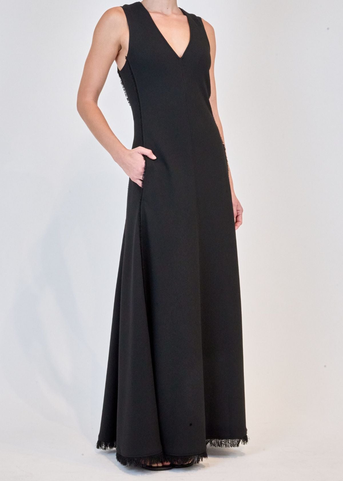 SIMKHAI Lowri Sleeveless Maxi Dress - Black