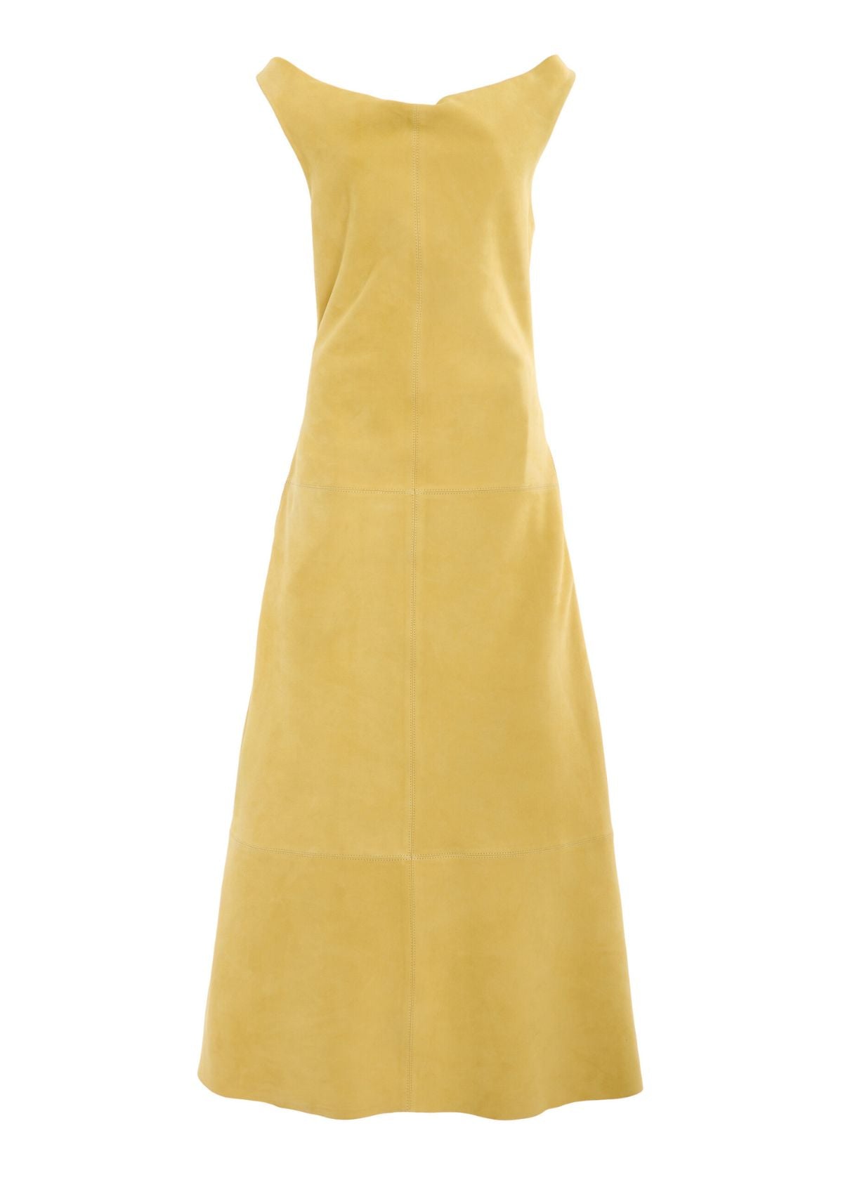SIMKHAI Bridger Suede Halter Dress - Buttercream