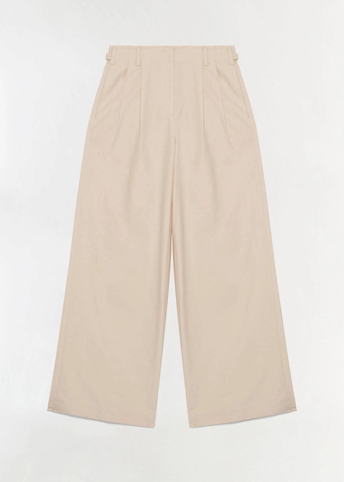 SIMKHAI Leroy Pleated Wide Leg Pant - Stone