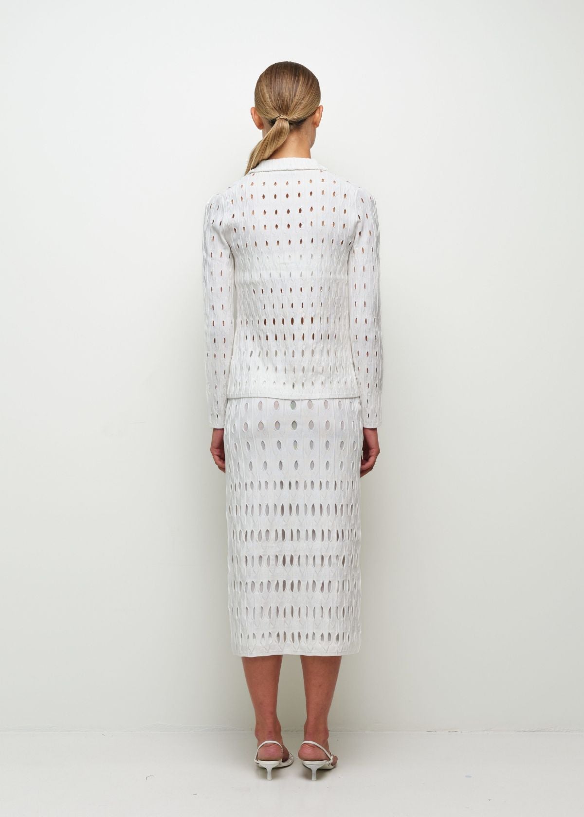 SIMKHAI Ellsworth Knit Cardigan - Ivory