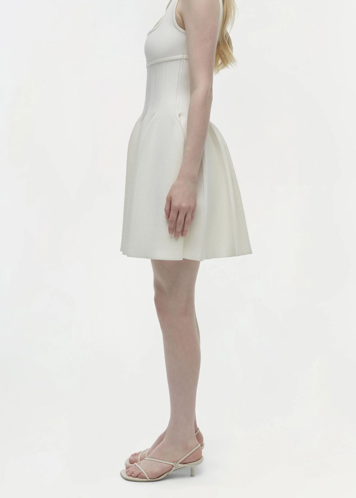 SIMKHAI Elektra Knit Mini Dress - Ivory