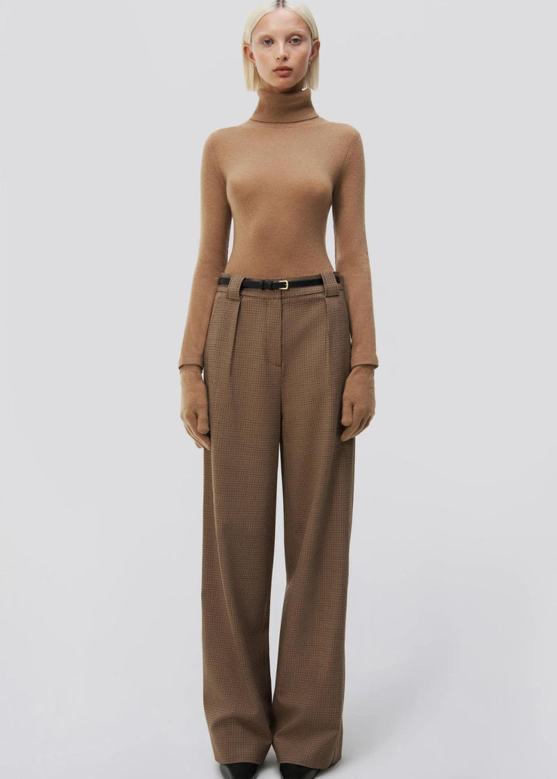 SIMKHAI Julietta Wide Leg Pant - Teak