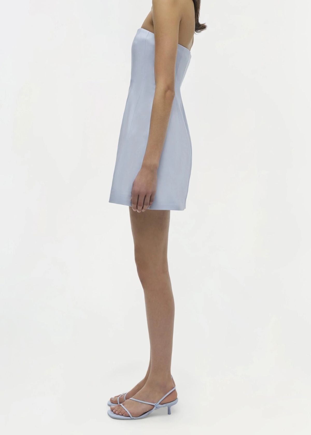 SIMKHAI Arta Strapless Mini Dress - Periwinkle Sky