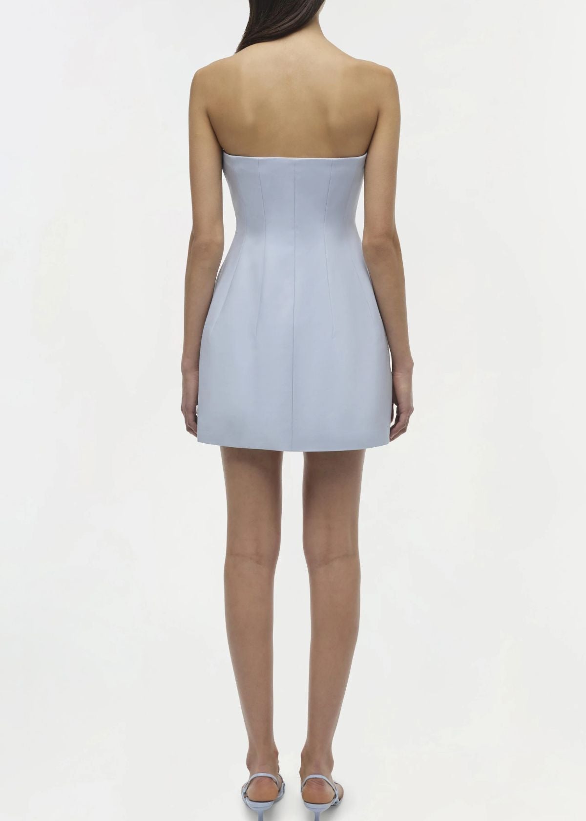 SIMKHAI Arta Strapless Mini Dress - Periwinkle Sky