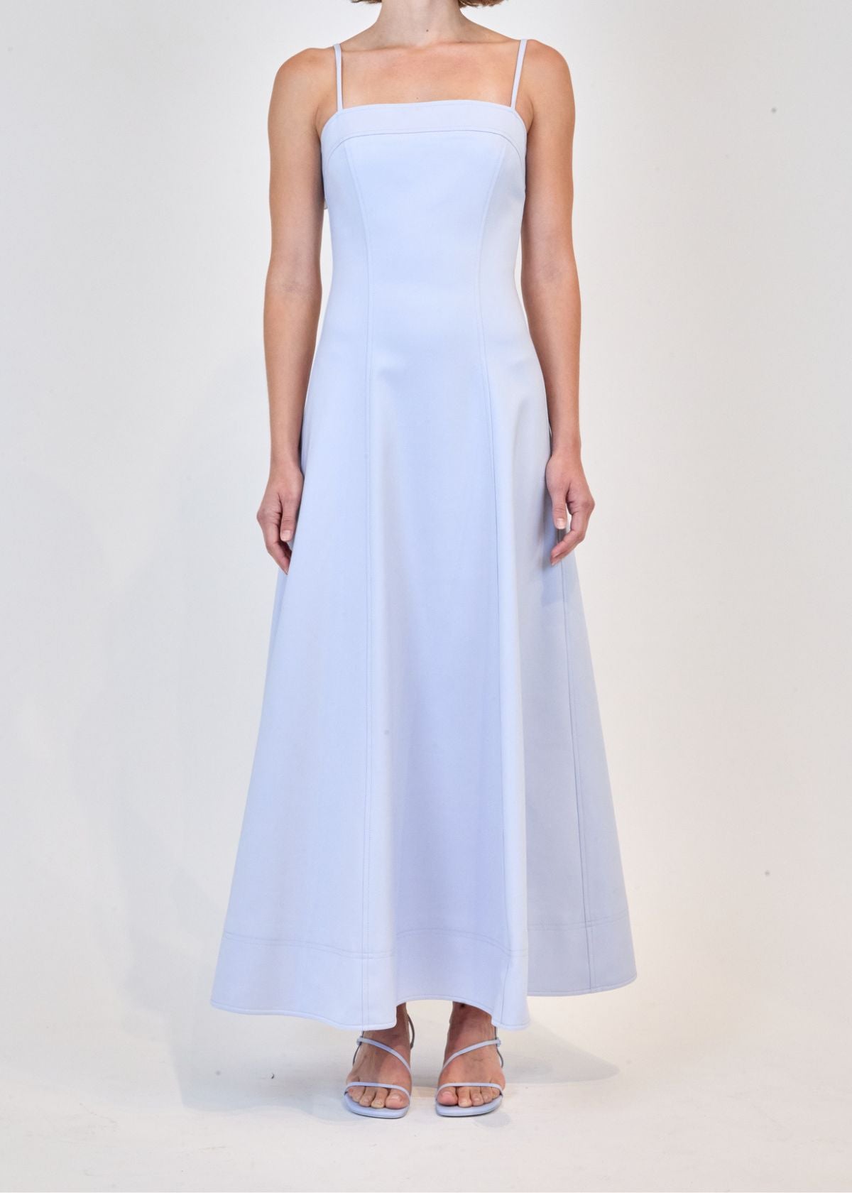 SIMKHAI Marisol Sleeveless Midi Dress - Periwinkle Sky