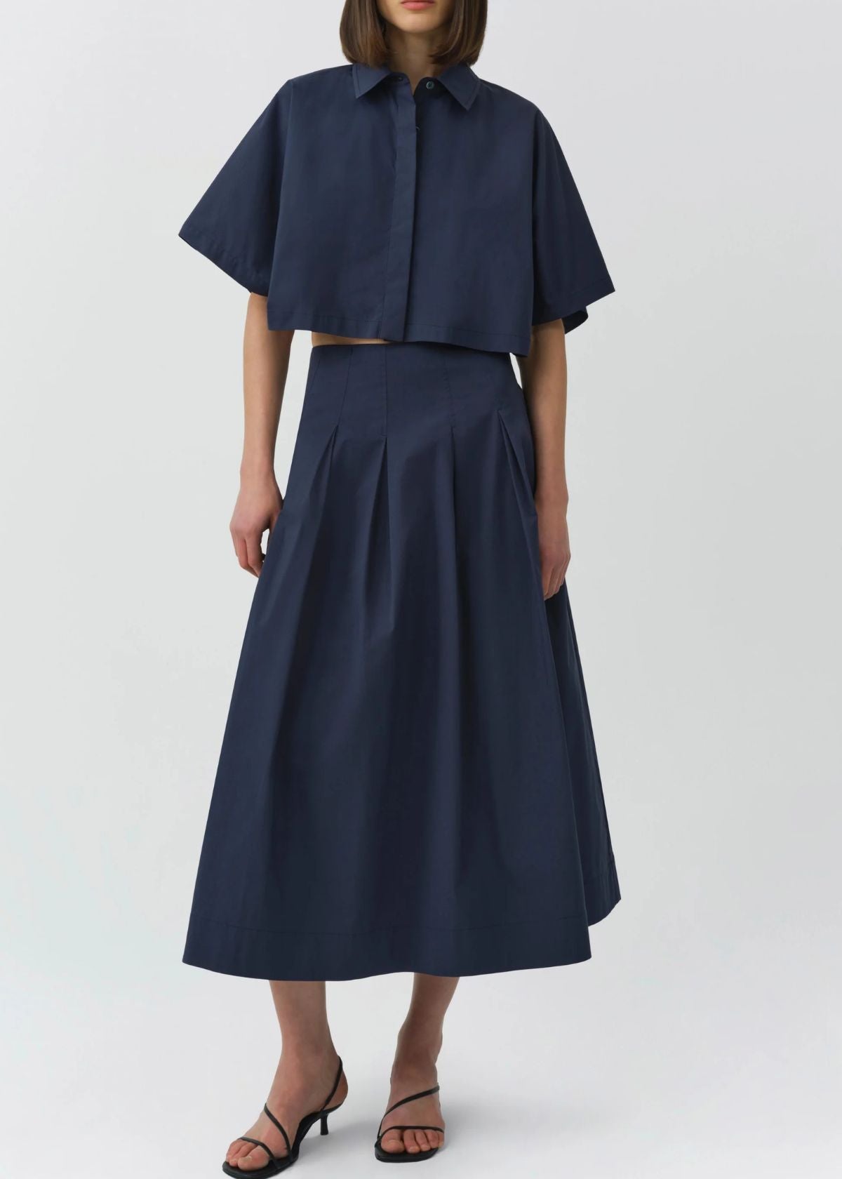 SIMKHAI Blair Short Sleeve Top - Mighnight