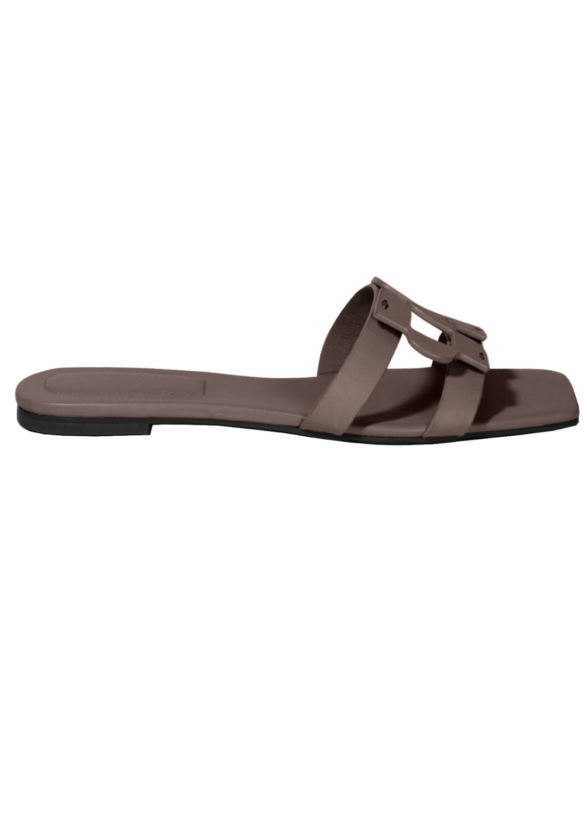 SIMKHAI Monogram Flat Slide - Mocha