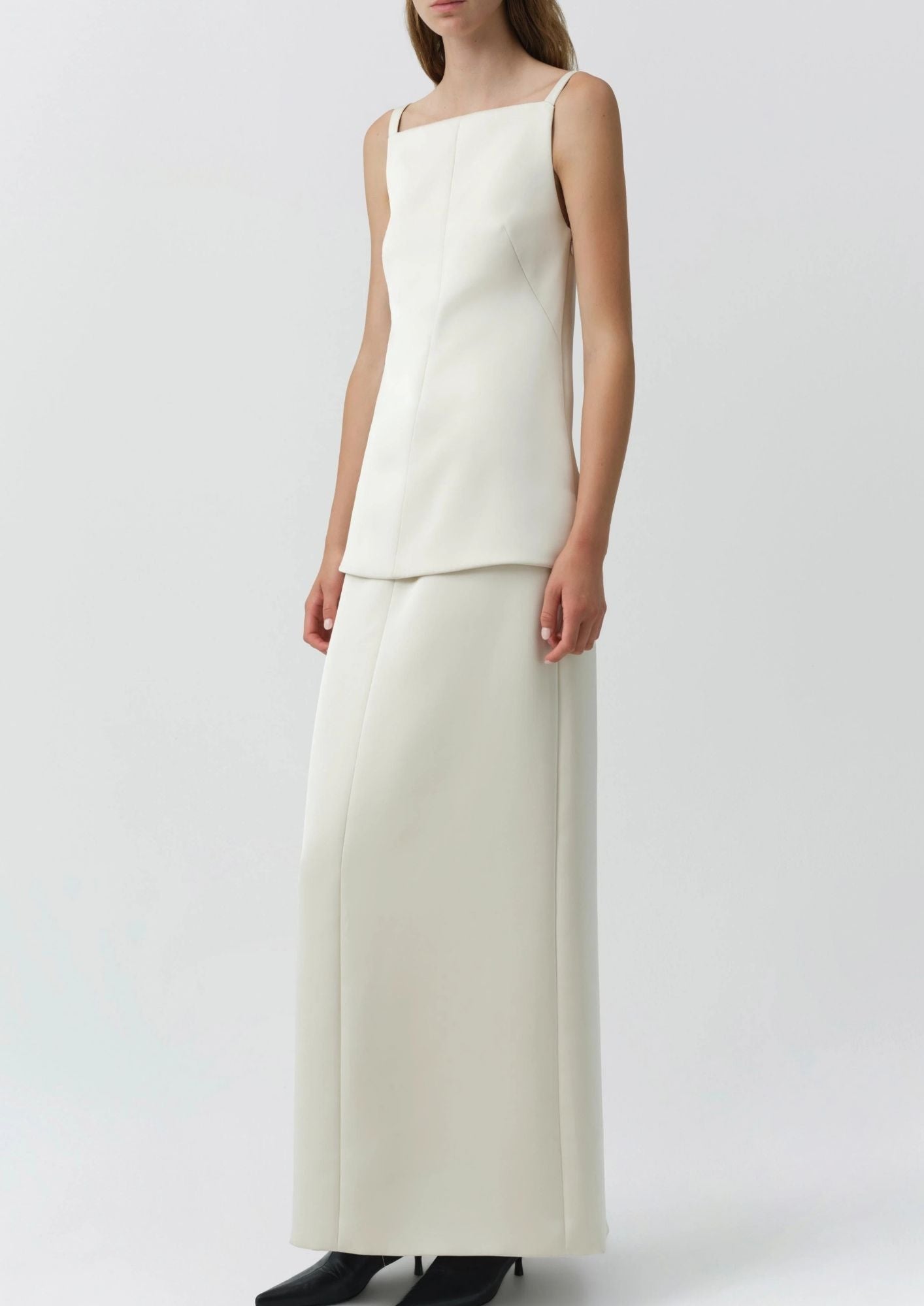 SIMKHAI Anais Midi Skirt - Sand Dollar