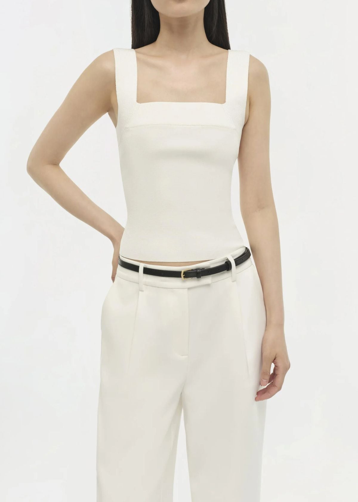 SIMKHAI Madine Tank Top - Ivory