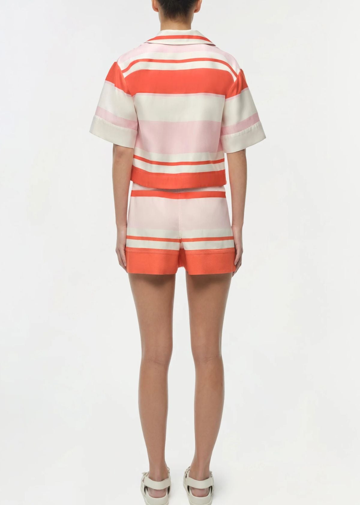 SIMKHAI Karleigh Drawstring Short - Tulip Stripe