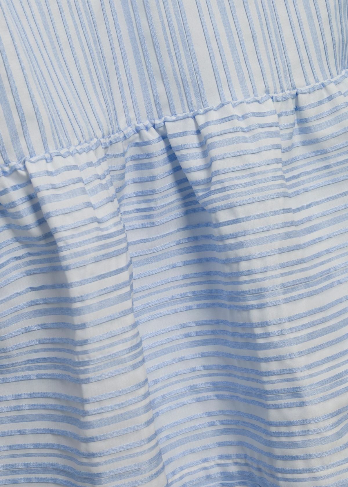 SIMKHAI Cris Short Sleeve Shirt Dress - Blue Stripe