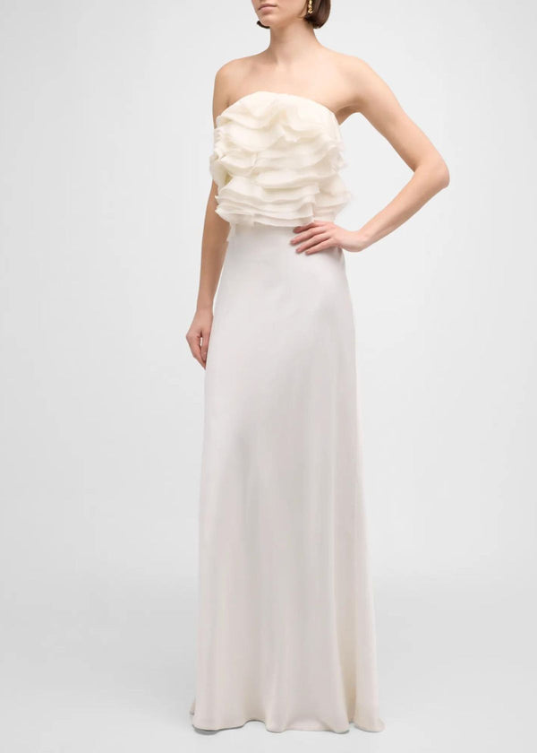 SIMKHAI Kiri Maxi Skirt - White