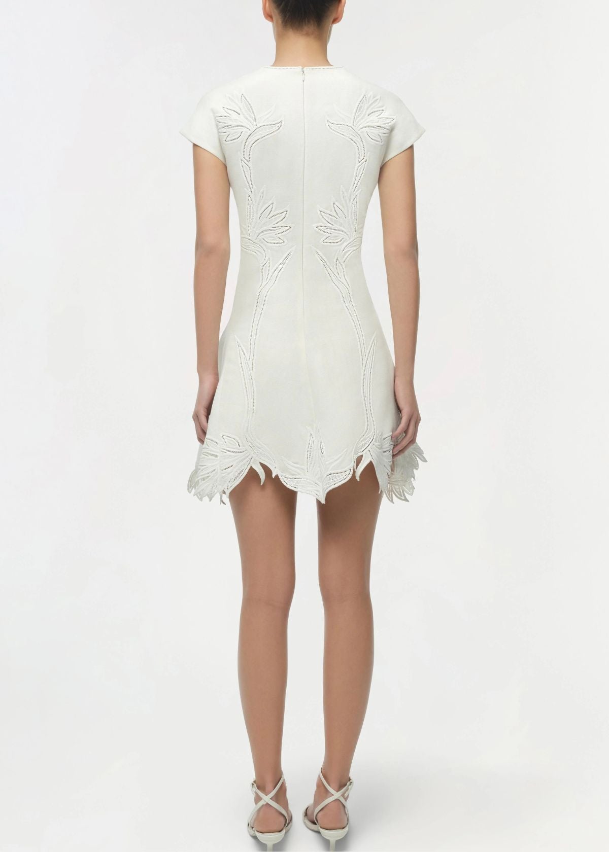 SIMKHAI Raquel Embroidered Mini Dress - White