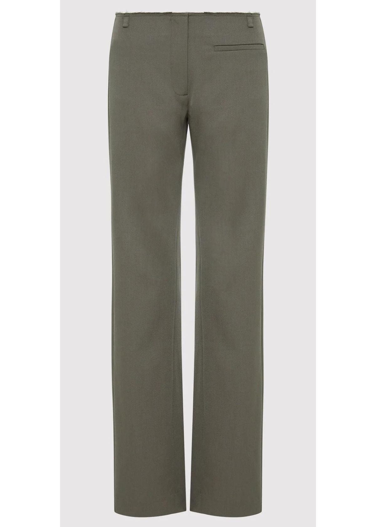 ST. AGNI Raw Edge Pant - Smokey Olive