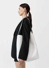 ST. AGNI Minimal Everyday Tote Handbag - White