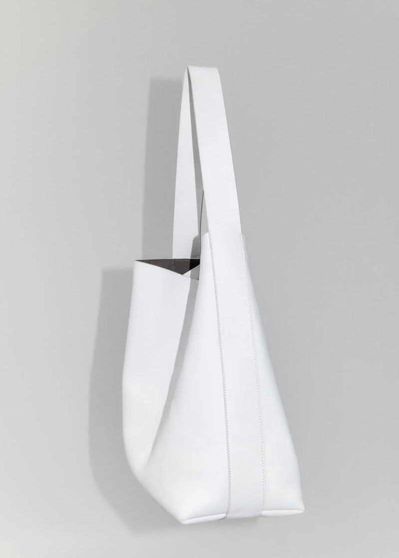 ST. AGNI Minimal Everyday Tote Handbag - White