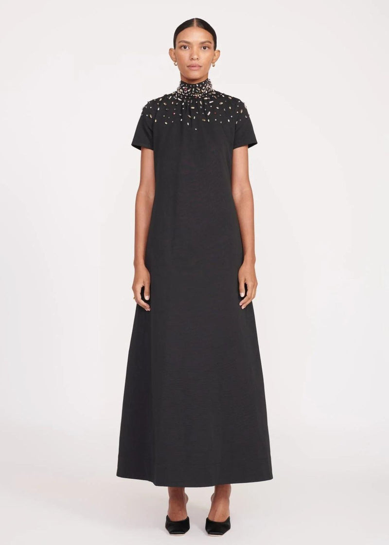STAUD Ilana Maxi Dress - Black/Silver