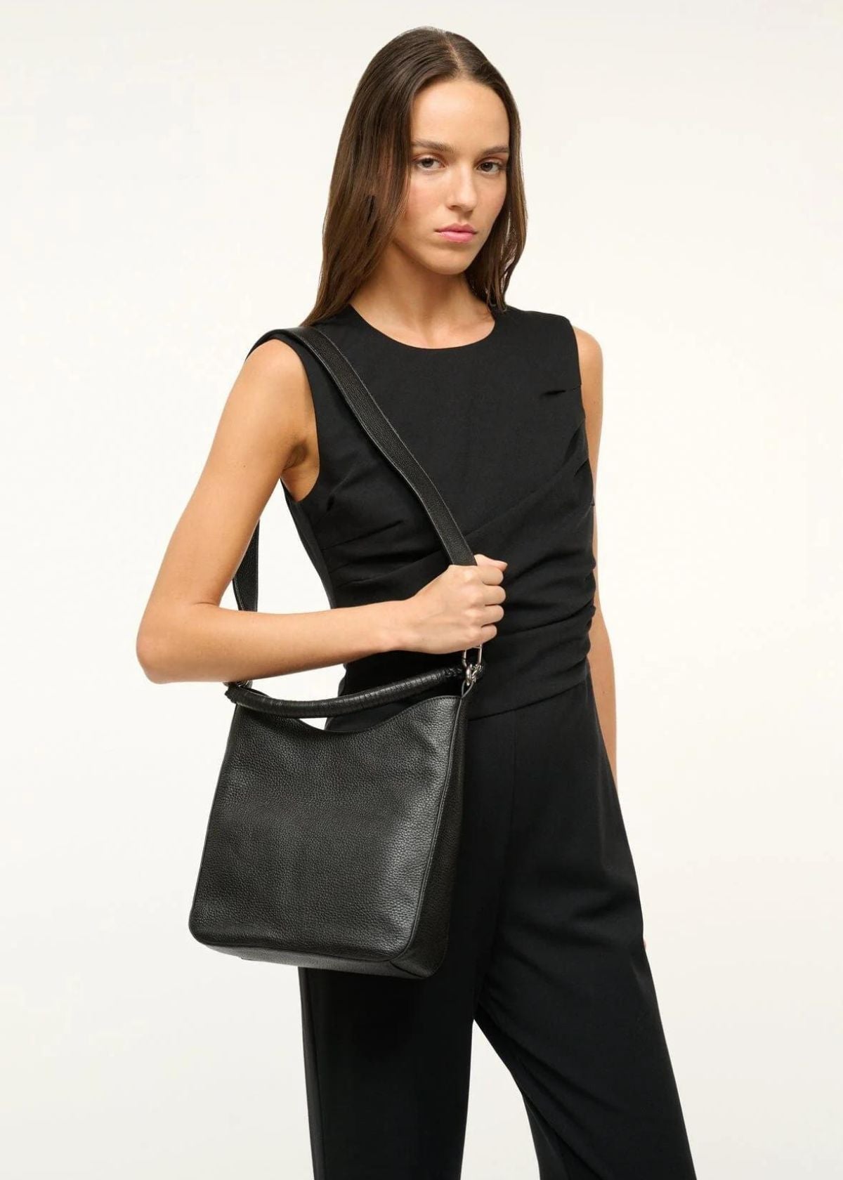 STAUD Mel Handbag - Black