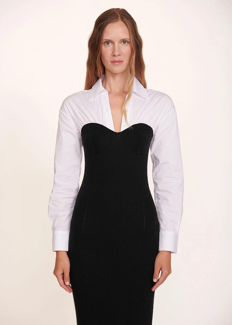 STAUD Hazel Dress - Black/White