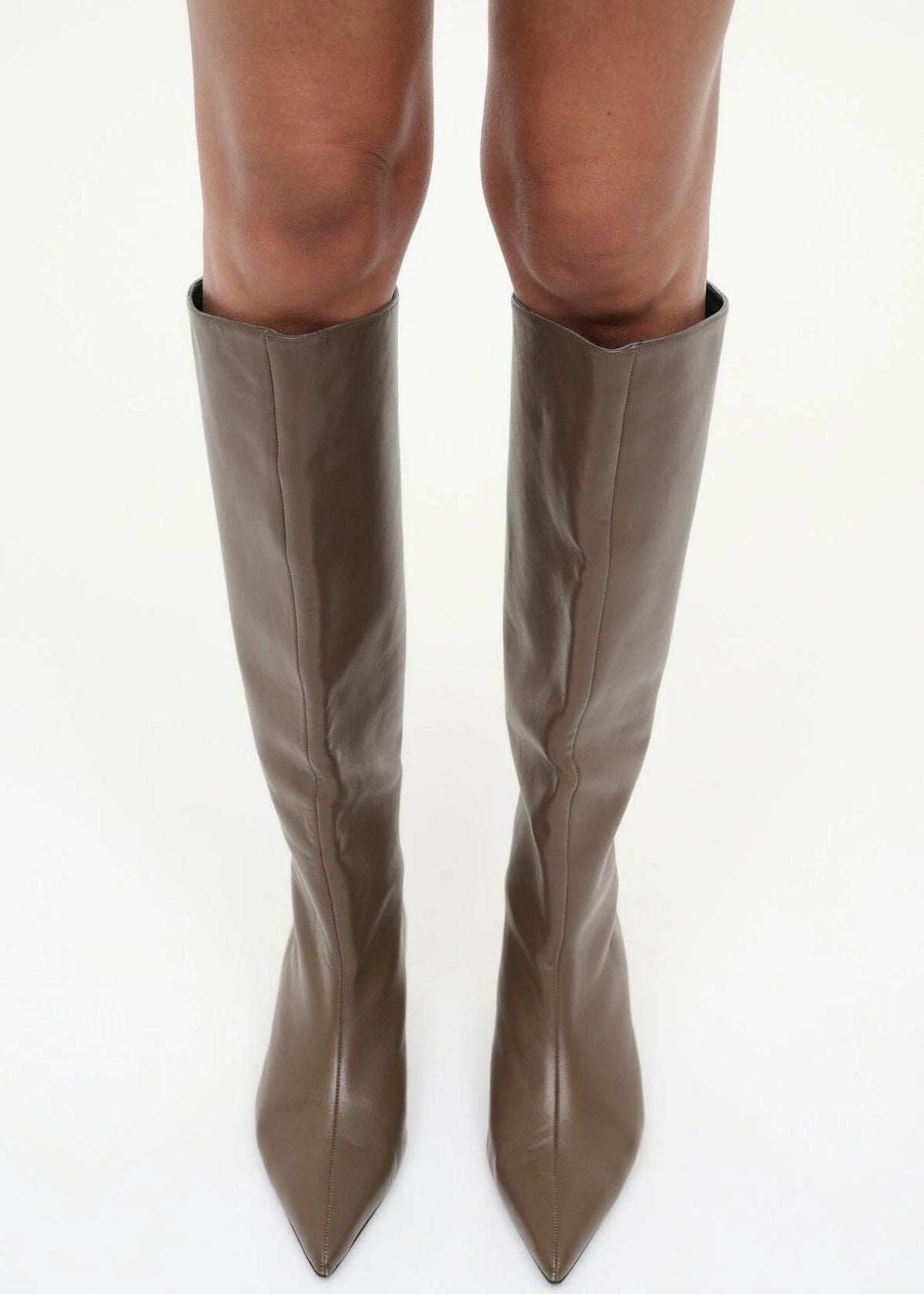 STAUD Sebastian Kitten Heel Boot - Truffle